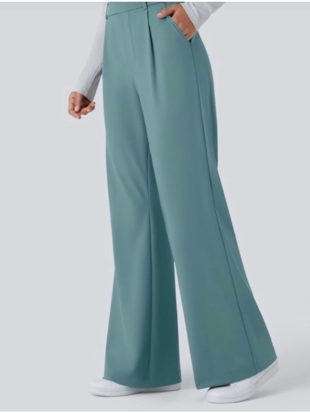 HALARA NWT Teal Wide-Leg Women's Pants Size Small